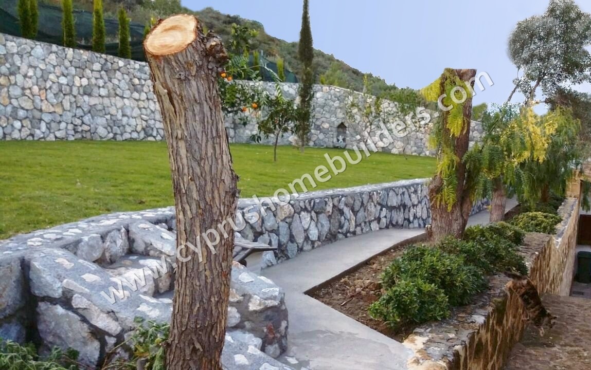 stone wall built in Alsancak